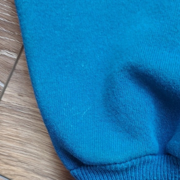 Vintage 80s 90s Floral & Butterflies Cotton Sweatshirt - Sun Sportwear - Large - Picture 8 of 11